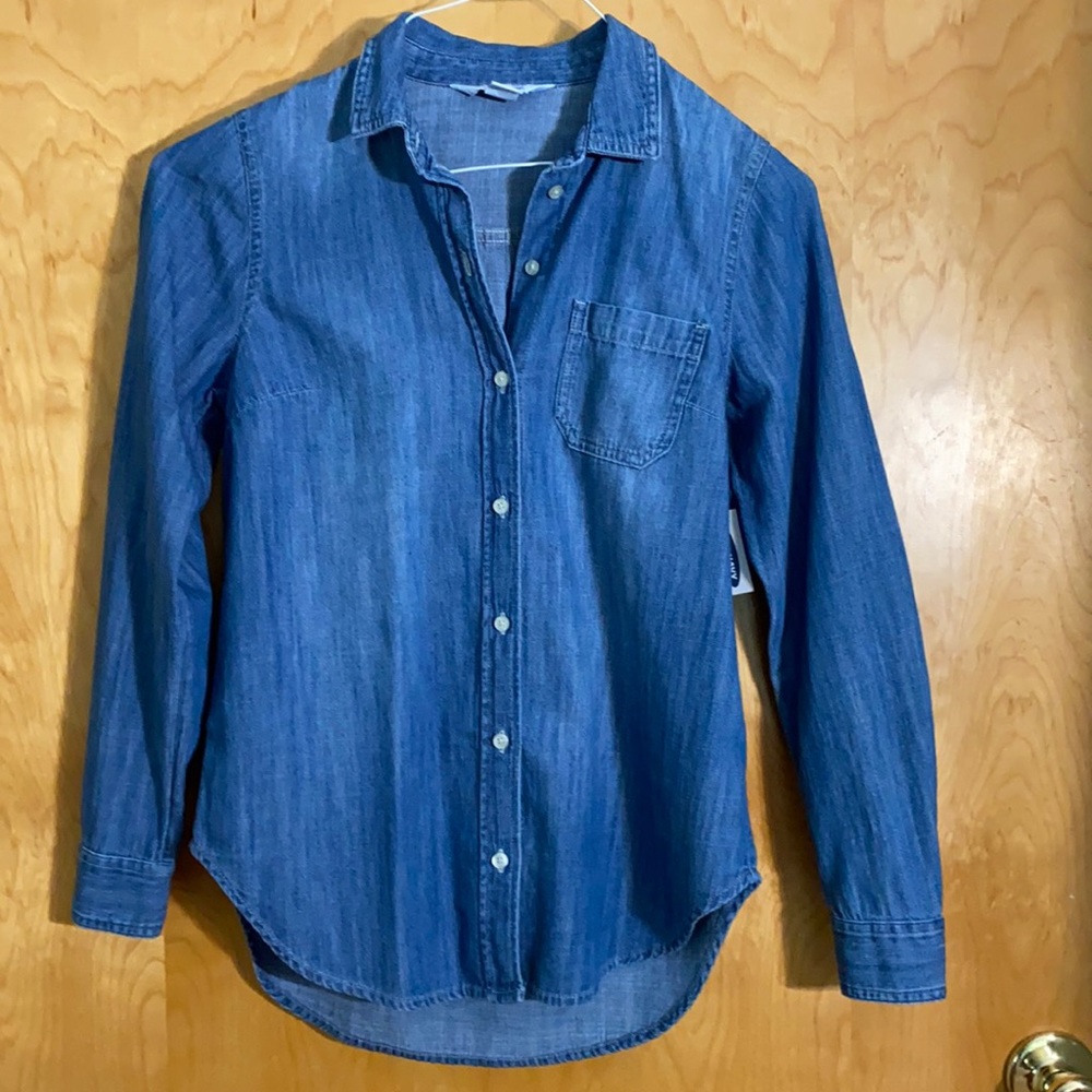Old Navy Top Button Down Shirt Sz XS NWT